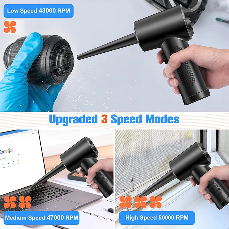 Soplador Inalámbrico 5 en 1 para Auto – Limpieza Rápida y Precisa