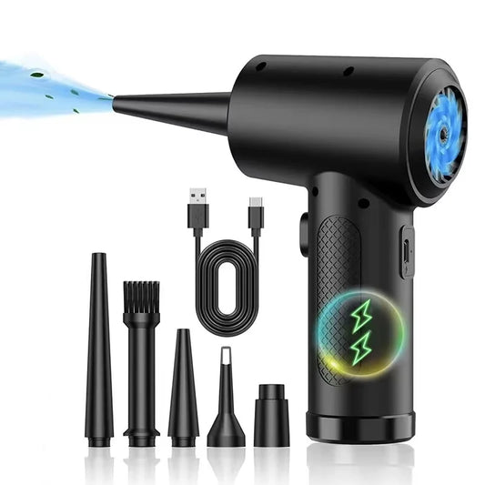 Soplador Inalámbrico 5 en 1 para Auto – Limpieza Rápida y Precisa